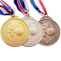 Médailles et trophées de championnat de basketball personnalisés en gros, médailles vierges pour sublimation