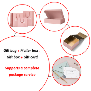 Thân Thiện Với Môi Các Tông Màu Hồng Mua Sắm Túi Giấy Có Thể Tái Chế Đồ Trang Sức Sang Trọng Quần Áo Quà Tặng Bao Bì Biểu Tượng Tùy Chỉnh Đóng Gói Thủ Công Mỹ Nghệ - Product Image 6