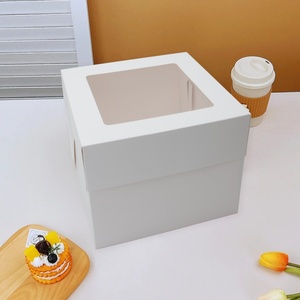 Cupcake transparent en plastique de <span class=keywords><strong>38</strong></span> <span class=keywords><strong>cm</strong></span> de haute qualité alimentaire pour animaux de compagnie boîte à gâteau cadeau transparente 4.5X4.5X3 petite avec poignée - Product Image 2