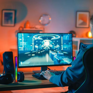 Giọng Nói Hiện Đại Điều Khiển Âm Thanh Bầu Không Khí RGB Ánh Sáng Có Thể Sạc Lại Cho Phòng Ngủ Điện Cạnh Tranh Máy Tính Để Bàn Âm Nhạc Xe Hơi - Product Image 5