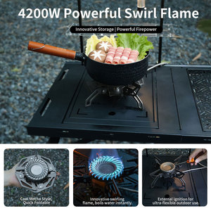 便携式折叠卡式燃气灶 4200W 轻型大功率不锈钢一体结构野营燃气灶 - Product Image 5