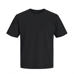 Camiseta Negra para Hombre, 100% Algodón Orgánico, Cuello Redondo, Manga Corta, Corte Regular, Estilo Casual, Básica para el Verano, para Uso Diario - Product Image 3