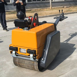 Rodillo Vibratorio Manual BM60F de Doble Tambor, Compactador de Carreteras de Diésel y Gasolina, Máquina Pavimentadora de Asfalto - Product Image 1