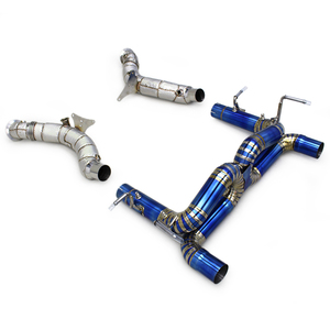 Tự động hoàn thành thiết lập thể thao ống xả cho Ferrari F8 Spider/tributo V8 3.9t 2019 + Supersport x-ống âm thanh trục trở lại Turbo downpipe - Product Image 1