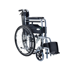 手ごろな価格の革シートクッションハードシート取り外し可能便利な洗面台とハンドブレーキ手動車椅子 - Product Image 6