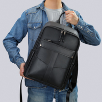 MARRANT sac à dos léger décontracté pour ordinateur portable, sac à dos en cuir pour hommes, sac à dos en cuir véritable pour hommes