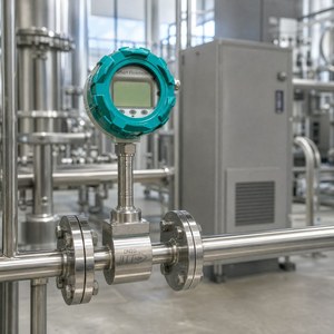 Débitmètre Vortex Twick 4-20mA HART Numérique en Acier Inoxydable 316L C-276 pour Eau, Liquide, Gaz, Vapeur, Personnalisable OEM - Product Image 3