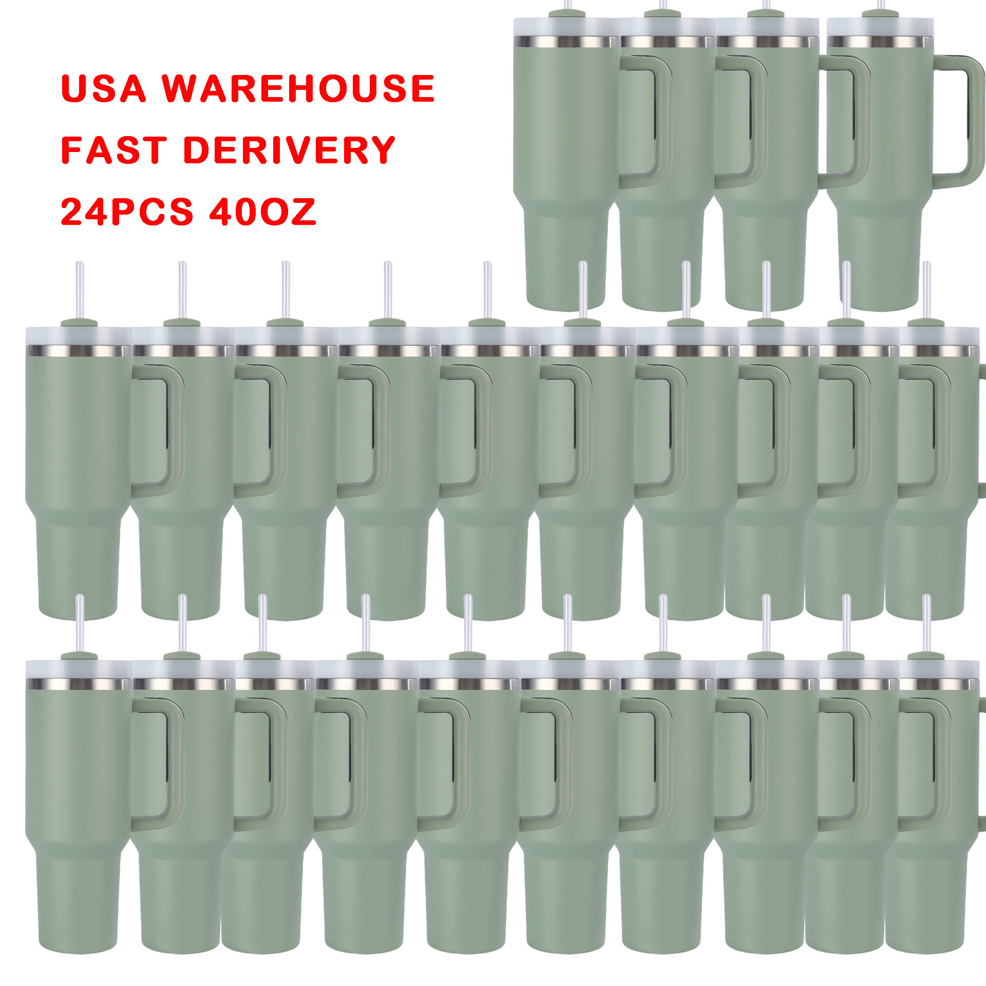 6 ชิ้น สีเขียวมะกอก