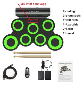 Bộ Trống Cầm Tay Cho Trẻ Em, Trống Điện Tử Tập Luyện Nhạc Cụ Gõ Chũm Chọe - Product Image 4