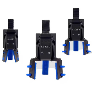 Pinza Robótica Neumática de 3 Mandíbulas Mini J1060 con Almohadillas de Silicona Antideslizantes y Ranura para Interruptor Magnético - Product Image 1