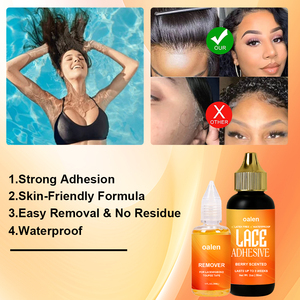 <span class=keywords><strong>Spray</strong></span> colorant pour <span class=keywords><strong>cheveux</strong></span> imperméable à l'eau, marque privée, contrôle des bords, colle pour dentelle, mousse coiffante, ensemble d'installation de perruque - Product Image 3