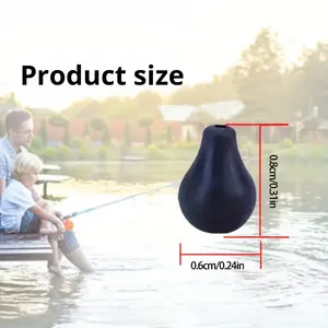 Ou Li Dry Leaf Stoppeur <span class=keywords><strong>de</strong></span> <span class=keywords><strong>ligne</strong></span> lesté en tungstène en forme <span class=keywords><strong>de</strong></span> 8 avec perle anti-retour pour la pêche au fond - Product Image 2