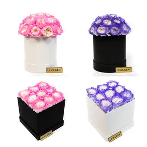 Roses In A Box Wholesale Flower Mother's Day Gift Long Life Lasting Real Natural Everlasting Immortal Forever Eternal Preserved Rose In Box