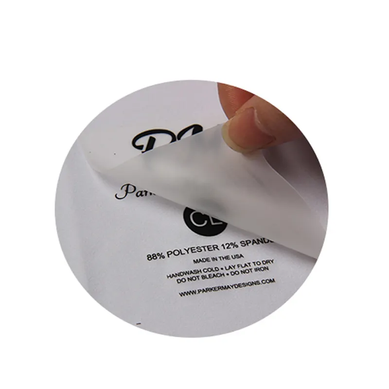 Etichette per etichette collo tshirt abbigliamento personalizzato veloce con adesivi logo stampa per abbigliamento trasferimento di calore ferro sull'etichetta