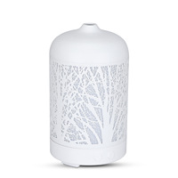 Diffuseur d'arômes creux transfrontalier en fer avec veilleuse colorée 100ML, humidificateur alimenté par courant alternatif pour usage commercial