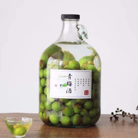 NEWRAY Usine Vente en Gros 1 litre 2L Verre Ambré Growler California Brewing Pichet Verre Bière Bouteille d'Eau pour Vin Fait Maison Cidre