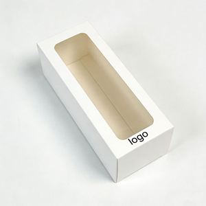 Factory Wholesale Custom White <b>Paper</b> Packaging Box With Clear Window Ideal for False Eyelashes Nail Art & Cosmetic Packaging - Product Image 2