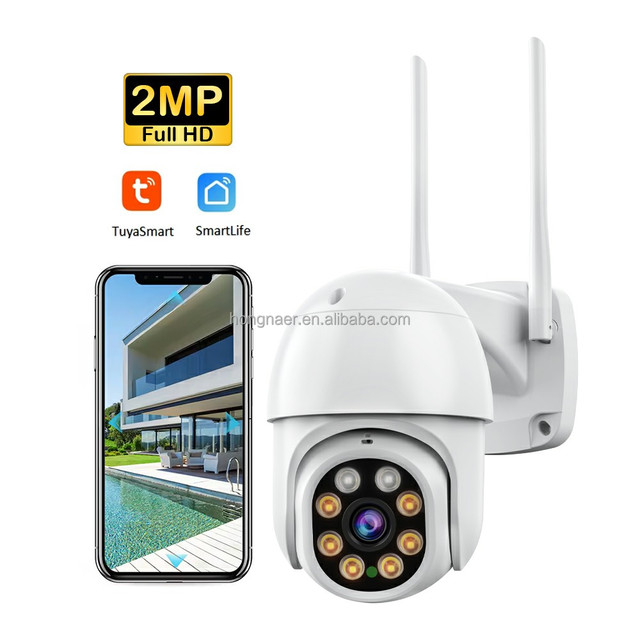 Wholesale 2MP 1080P Tuya Smart Life Home Wireless WiFi Video Surveillance PTZ IP Cameras CCTV Outdoor Tuya WiFi Security Camera