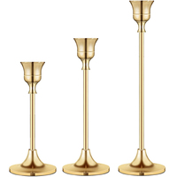 Moda 3 pz/set appesi tealight vasi pavimento passeggiata modo piombo assortiti oro ottone candelieri