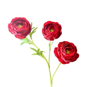 Fleurs artificielles de pivoine Junheyuan, branche unique, rouge rose, pour décoration de mariage et de maison, arrangement floral - Product Image 5
