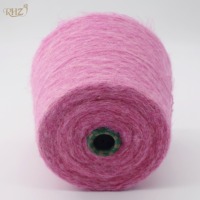 Hilo de Alpaca Mezclado con Poliéster, Nailon, Lana y Spandex, 1/4.2NM, para Tejer con Cepillo