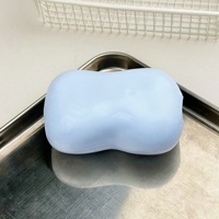 Funboxes Jouet en caoutchouc souple et amusant en forme de fromage géant transparent, à texture Vaseline, unisexe, sans remontée, pour cadeaux de fête