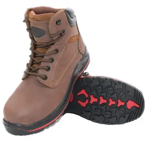 China K2 Prevent Puncture Steel Toe Wholesale Workmans Anti Nubuk Zapatos De Seguridad Industrial Safety Shoes