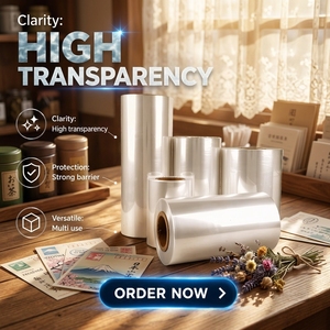 Película Termoencogible <span class=keywords><strong>POF</strong></span> de Baja Temperatura, Segura para Contacto con Alimentos, Certificada CE, Alta Claridad, Rollo de Embalaje para Alimentos - Product Image 6