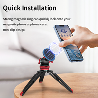 Manyetik Selfie sopa Tripod telefon tripodu iPhone Magsafe seyahat Tripod standı cep telefonu iPhone 16 Pro Max için