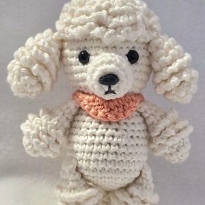 Nuevo Diseño, <span class=keywords><strong>Mini</strong></span> Peluche de Perro Tejido a Crochet Hecho a Mano, Lindo Muñeco de Perro <span class=keywords><strong>Poodle</strong></span> de Peluche, Pequeño Juguete de Animal de Algodón Tejido a Crochet, Llavero - Product Image 6