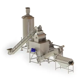 Industrielle Wurzel-Gemüse-Dampfschälermaschine Kartoffelwasch-Schälermaschine Karottenwasch- und -Schälermaschine