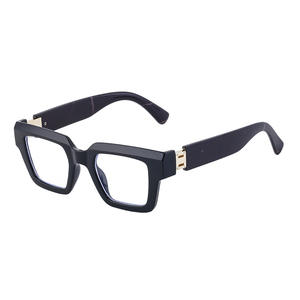 Montures de lunettes carrées KJ-2398 en PC et métal, monture complète unisexe, tendance mode, lunettes optiques à double usage - Product Image 5