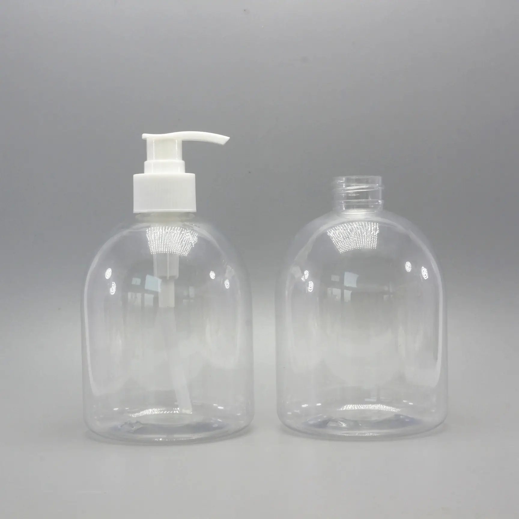 Dispensador de bomba plástica de 500ml, garrafas de plástico para lavagem das mãos, frasco de sabão líquido, garrafa de desinfetante de mão vazio PB-AN64