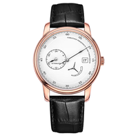 Montres automatiques mécaniques en acier pour hommes d'affaires, avec calendrier personnalisé et petite seconde, pour marque privée