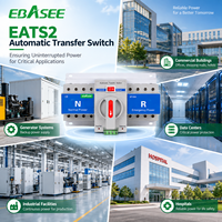 EBASEE 63A 3P 4P Commutateur de transfert automatique double alimentation (ATS) Classe CB 400V 10-63A, inverseur automatique et manuel