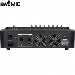 AOSHEN 8 canaux 16 DSP Echo 2 300W 8ohm USB avec BT Power Audio Mixer 2 micros sans fil - Product Image 5