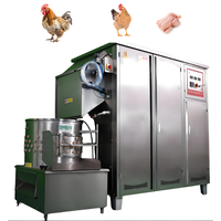 500 BPH Abattoir Usine Volaille Traitement Abattoir Équipement Roulement Poulet Poulet Scalder Plucker Système D'abattage