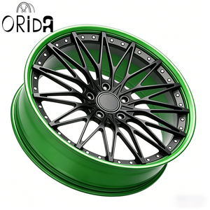 Jantes forgées sur mesure en 2 pièces, 16-24 pouces, vert noir, 5x120 5x114.3 5x100mm PCD, SUV, voiture de tourisme, <span class=keywords><strong>performance</strong></span>, directement de l'usine - Product Image 4