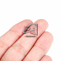 Anneaux en acier inoxydable fermés en forme de goutte d'eau OEM 16 21 26 mm pour la fabrication de bijoux DIY, fournitures pour la fabrication de boucles d'oreilles
