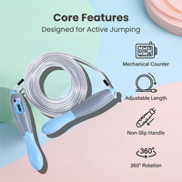 Corde à sauter réglable personnalisée en promotion pour le fitness, corde à sauter en fil d'acier pour l'entraînement sportif et la vitesse