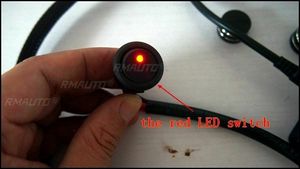 1 Set Car Steering <b>Wheel</b> Heater Kit <b>Plastic</b> Heat Pads Red LED Wireharness Switch - Product Image 5