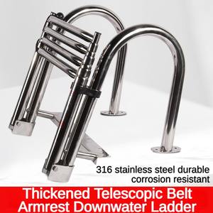 Accesorios de escalera de embarque 316, lancha rápida de acero inoxidable, yate, escalera de Surf plegable oculta, escaleras de lanzamiento - Product Image 3