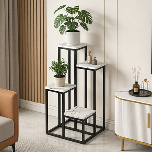 Soporte <span class=keywords><strong>de</strong></span> Metal <span class=keywords><strong>para</strong></span> <span class=keywords><strong>Plantas</strong></span>, Estante Alto <span class=keywords><strong>para</strong></span> Flores <span class=keywords><strong>de</strong></span> Esquina, <span class=keywords><strong>para</strong></span> Interiores y Exteriores, Exhibidor <span class=keywords><strong>de</strong></span> <span class=keywords><strong>Plantas</strong></span> Verdes <span class=keywords><strong>para</strong></span> <span class=keywords><strong>Muebles</strong></span> del Hogar y Balcón - Product Image 1