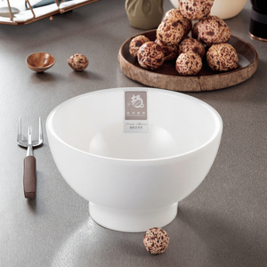 Blanco personalizado <span class=keywords><strong>de</strong></span> melamina ronda gachas <span class=keywords><strong>de</strong></span> avena <span class=keywords><strong>desayuno</strong></span> cuenco - Product Image 3