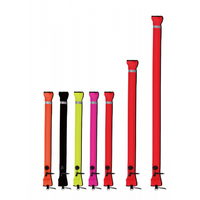 Bouée de signalisation de surface pour plongée de 6 pieds (SMB/DSMB) en nylon 210D et TPU haute visibilité avec valve de gonflage à verrouillage automatique
