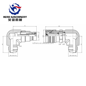 OEM Komatsu Khớp Nối Nhanh Khớp Nối Phẳng Thủy Lực Khớp Nối Nhanh Máy Xúc Mini 7246795 & 7246781 Cho Kubota - Product Image 4