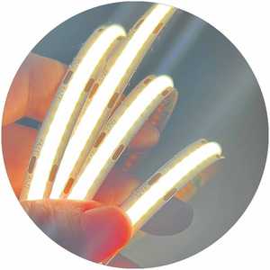 Cob Led Flex Strip Licht Hoge Dichtheid Flexibele Warme Natuur Koele Witte Dc 12V Dc 24V Cob 480led/<span class=keywords><strong>M</strong></span>, 8Mm Breedte Pcb, 5M/Roll - Product Image 1