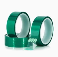 Ruban PET vert haute température avec adhésif en silicone idéal pour la peinture de cartes de circuits imprimés en poudre appareils électroniques