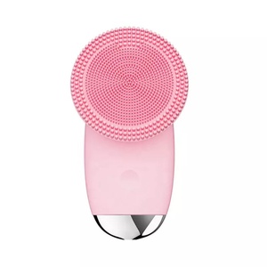 Brosse de massage vibrante rechargeable mini pour le soin de la peau, nettoyage en profondeur du visage, brosse exfoliante en silicone - Product Image 2