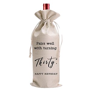 Bolsa Ecológica Reutilizable de Algodón con Cordón, Personalizable al por Mayor, para Botellas de Vino, Manualidades y Pegatinas - Product Image 1